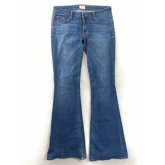 Hudson Jeans Denim - Hudson Womens Flare Jeans Blue Stretch Medium Wash Low Rise Denim USA 28